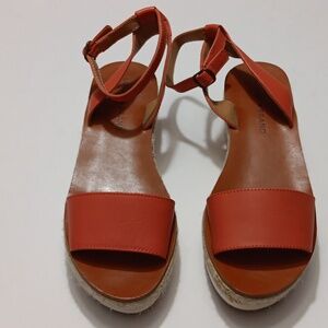 LUCKY BRAND Women's Jeneka Coral Wedge Sandals- 7.5M